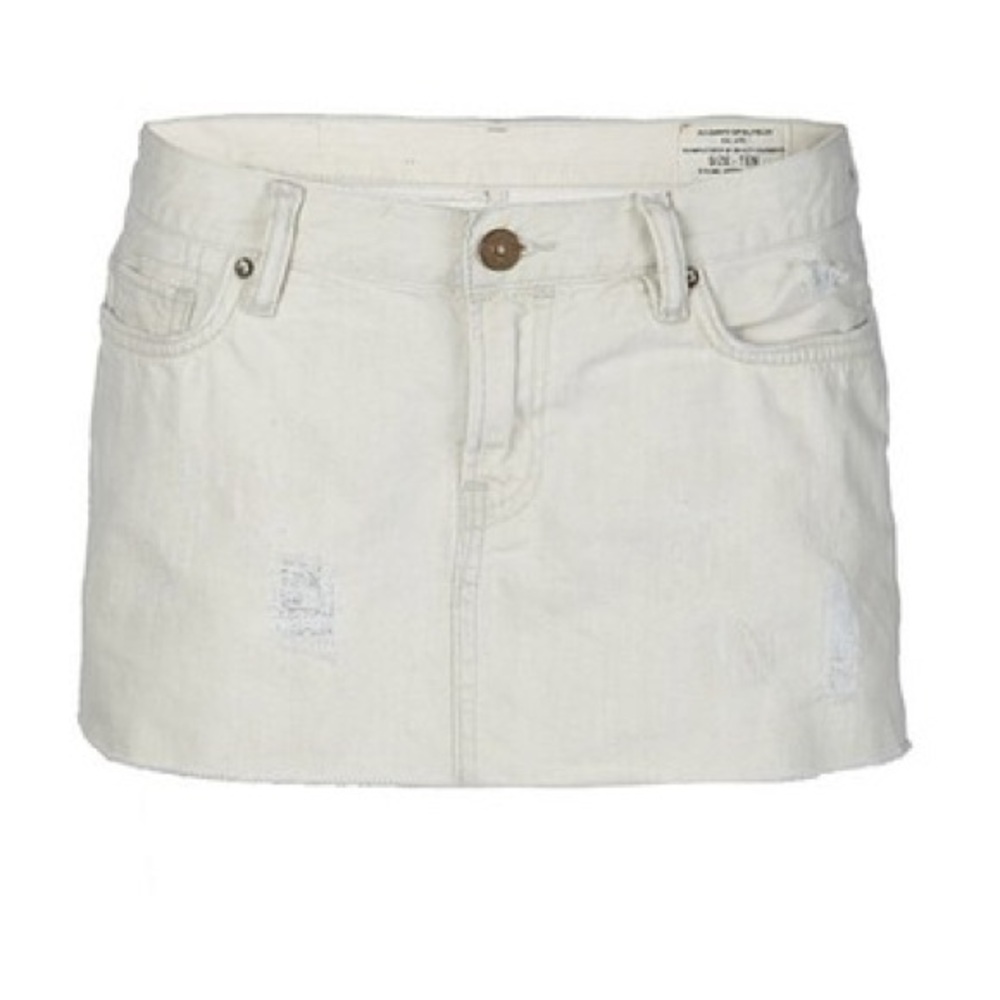 AllSaints Rigger Bartley Denim Mini Skirt